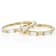 Moissanite Baguette Stackable Ring Set Of 2 In 14K Gold Over Sterling
Silver 0.72ctw DEW