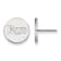 Rhodium Over Sterling Silver MLB LogoArt Tampa Bay Rays Post Earrings