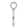 Rhodium Over 14k White Gold Polished Block Letter C Initial Pendant