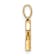 10k Yellow Gold Diamond Letter G Initial Pendant