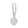 White Cubic Zirconia 14k White Gold Earrings With Velvet Gift Box 2.00ctw