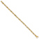 10k Yellow Gold 5mm Hand-polished Fancy Link Bracelet