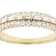 Baguette And Round Lab-Grown Diamond Band Ring In 14K Gold Over Sterling Silver