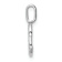 14K White Gold Diamond Letter C Initial Pendant