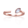 Aquamarine 14K Rose Gold Over Sterling Silver Marquise Solitaire Open
Design Ring, 0.25ct