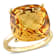 Madeira Citrine 14K Yellow Gold Cocktail Ring 15ctw