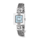 Charles Hubert Stainless Steel Wire Bangle Light Blue MOP Dial Watch
