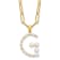 Gold Tone Sterling Silver 3-5.5mm Freshwater Cultured Pearl LETTER G
18-inch Necklace