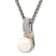 Rhodium Over Sterling Silverwith 14K Accent 8-9mm Freshwater Cultured
Pearl Necklace