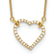 14K Yellow Gold Lab Grown Diamond Heart Pendant Necklace