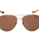 Gucci Gold Tone Aviator Frame / Brown Gradient Lenses Sunglasses