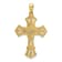 14k Yellow Gold Polished Fancy Cross Pendant