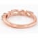 Morganite And Lab Pink Sapphire Band Ring In 18K Rose Gold Over Sterling
Silver 0.58ctw