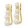 14K Yellow Gold 3-5mm Freshwater Cultured Pearl .016ct Diamond Ear
Climber Earrings