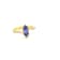 18K Yellow Gold Over Sterling Silver Marquise Tanzanite and White Zircon
Ring 1.15ctw