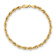 10k Yellow Gold 4.25mm Rope Link Bracelet