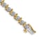 14k Yellow Gold and 14k White Gold with Rhodium over 14k Yellow Gold
Diamond Bracelet