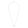White Carved Freshwater Pearl Necklace In 14K Rose Gold