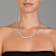 CZ Braided Tennis Necklace In Sterling Silver