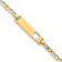 10k Yellow Gold Children's Flat Mariner Link ID Bracelet