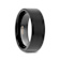 SAN ANTONIO Flat Black Tungsten Carbide Band with Brushed Finish 8mm