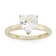 Lab Created White Sapphire 10K Yellow Gold Heart Ring 2.15ctw
