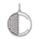 14K White Gold Gatsby Diamond Initial C Charm