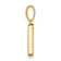 14k Yellow Gold Diamond Letter A Initial Pendant