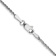 Rhodium over 14k White Gold Solid 1.7mm Diamond-Cut Rope 22 Inch Chain