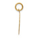 14k Yellow Gold Textured and Diamond-Cut A Date To Remember Disc Pendant