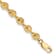 14k Yellow Gold Polished and Textured Sand Dollar Link Bracelet