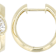Classic Lab-Grown Diamond Pear Hoop Earrings In 10K Gold