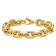 14K Yellow Gold 10.5mm Fancy Open Link 8.5 Inch Bracelet