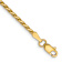 14k Yellow Gold 1.9mm Diamond-Cut Parisian Wheat Link Bracelet