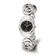 Charles Hubert Chrome-finish Black Sunray Dial Quartz Watch