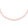 Rhodium Over Sterling Silver 4-5mm Pink Rice FWC Pearl Children's Necklace