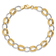 14k Yellow Gold and 14k White Gold 8mm Polished Open Link Bracelet