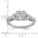 Rhodium Over 14K White Gold Lab Grown Diamond VS/SI GH, Cluster Ring 1.028ctw