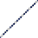 3.09ctw Sapphire and Diamond Bracelet in 14k White Gold