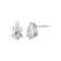 Pear Shape Moissanite Platineve Stud Earrings 3.00ctw DEW