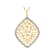 Opal Cluster Pendant Necklace In 18K Gold Over Sterling Silver 0.17ctw