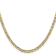 14k Yellow Gold 3.75mm Concave Mariner Chain 22 inch