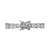 Princess-Cut CZ Tennis Bracelet In Rhodium Over Brass