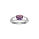 Lab Created Sapphire And White Cubic Zirconia Platinum Over Sterling
Silver Ring 1.66ctw
