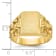 14K Yellow Gold 13x9mm Men's Signet Ring