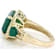 Green Onyx 3-Stone Ring In 18K Gold Over Sterling Silver 5.06ctw