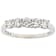 Lab-Grown Diamond Five-Stone Band Ring In 14K White Gold 0.75ctw
