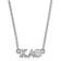 Rhodium Over Sterling Silver LogoArt Kappa Alpha Theta Extra Small
Pendant Necklace