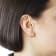 14K Yellow Gold Rope Design 1/2 Inch Hoop Earrings