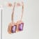 Amethyst and CZ 3.19 Ctw Octagon 18K Rose Gold Over Sterling Silver
Dangle Earrings